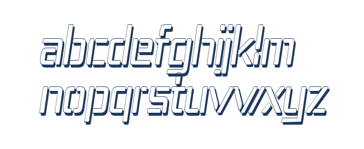 Republika IV Cnd - Shadow Italic Lowercase