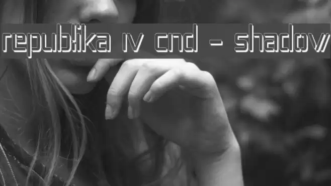 Republika IV Cnd - Shadow Font examples