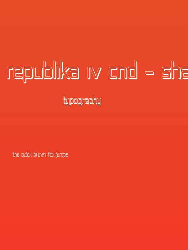 Republika IV Cnd - Shadow Poster