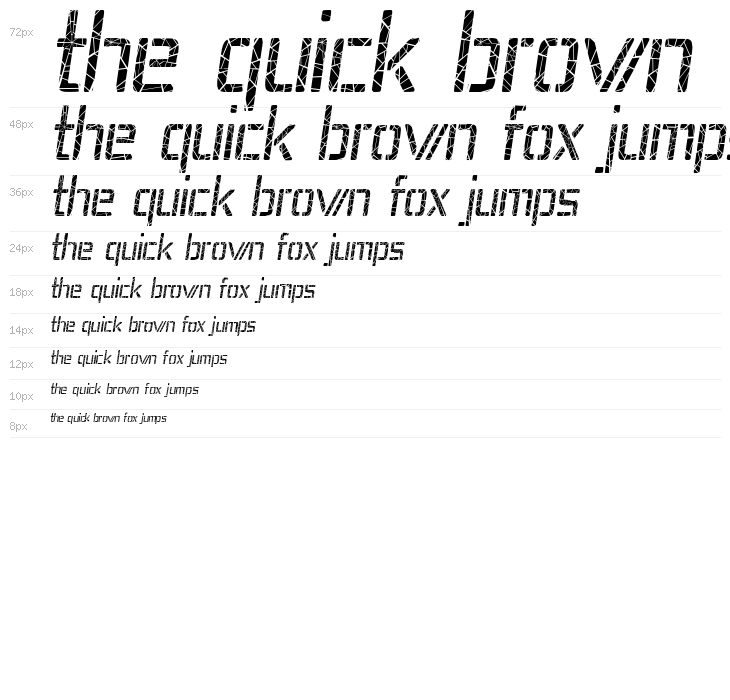 Republika IV Cnd - Shatter Italic Waterfall