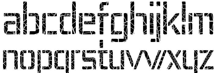Republika IV Cnd - Shatter Font LOWERCASE