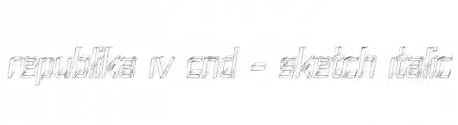 Republika IV Cnd - Sketch Italic  Descarca Fonturi Gratis