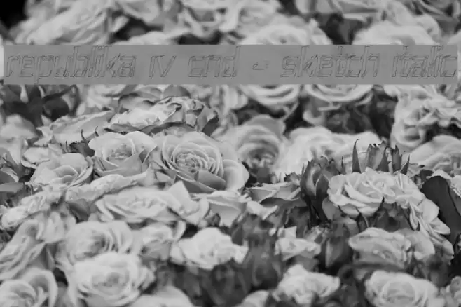 Republika IV Cnd - Sketch Italic Font examples