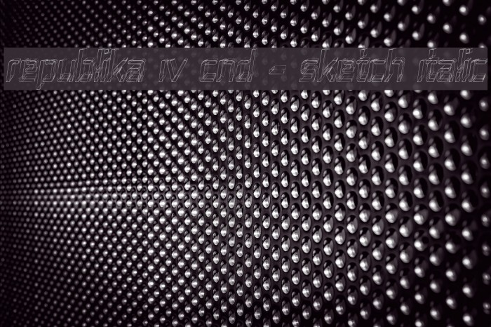 Republika IV Cnd - Sketch Italic Example 2