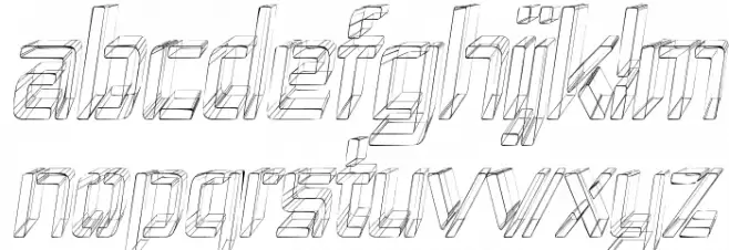 Republika IV Cnd - Sketch Italic फ़ॉन्ट लोअरकेस