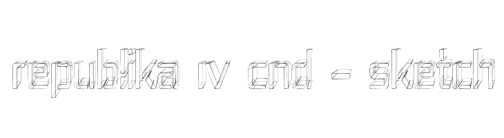 Republika IV Cnd - Sketch  Free Fonts Download