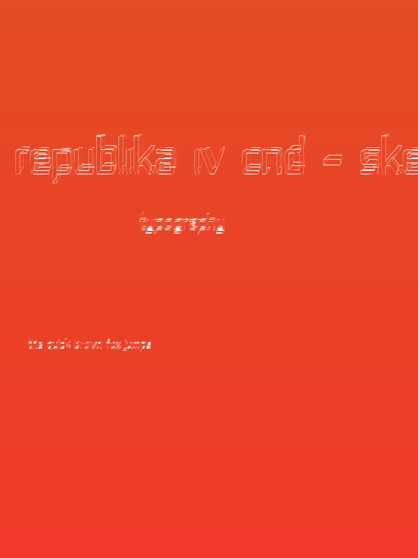 Republika IV Cnd - Sketch Poster