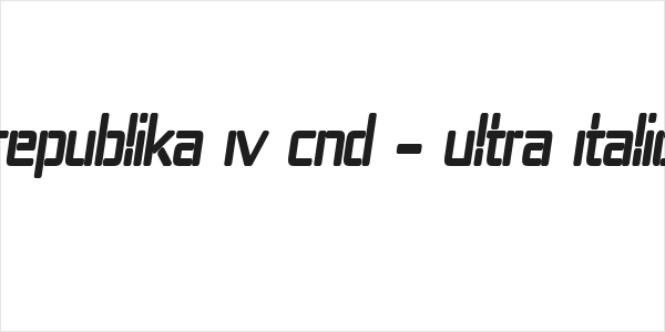 Republika IV Cnd - Ultra Italic Logo