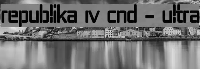 Republika IV Cnd - Ultra Font examples