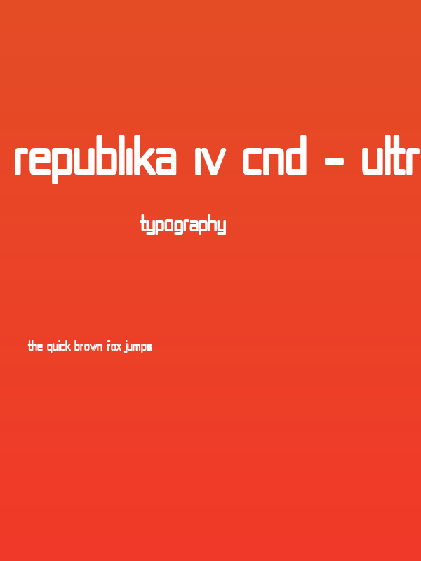 Republika IV Cnd - Ultra Poster