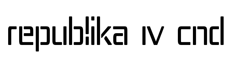 Republika IV Cnd Font