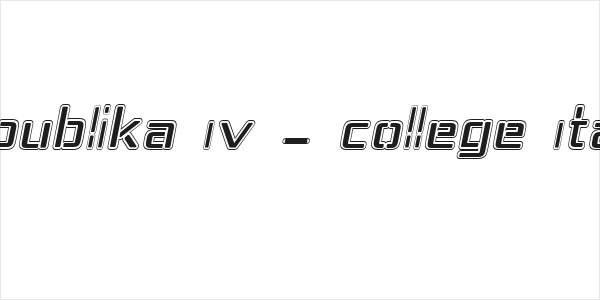 Republika IV - College Italic Logo