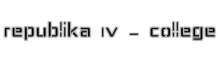 Republika IV - College Font