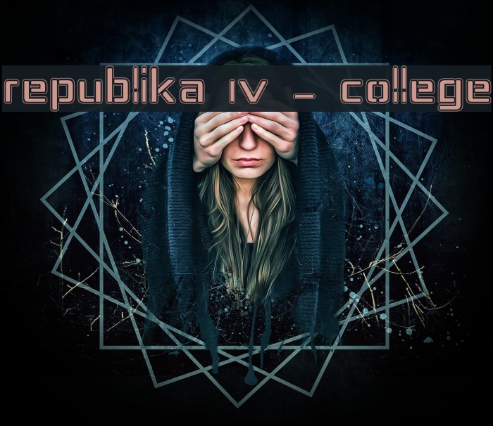 Republika IV - College Font examples