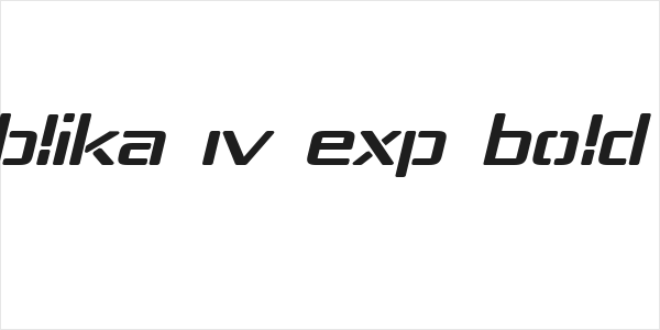 Republika IV Exp Bold Italic Logo