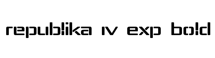 Republika IV Exp Bold Font