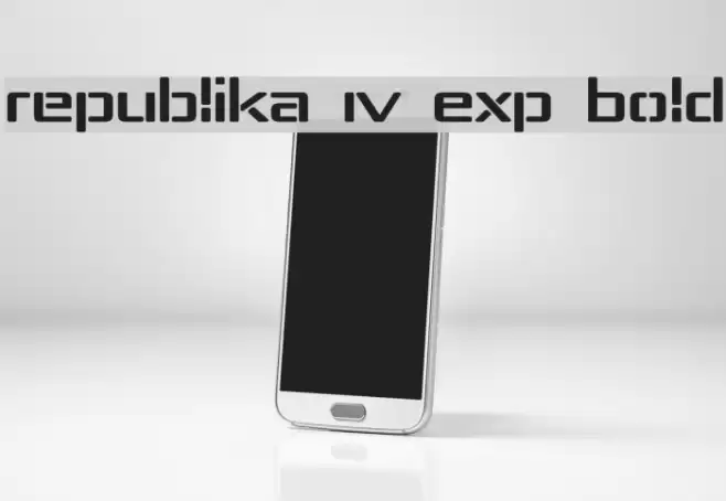 Republika IV Exp Bold Font examples