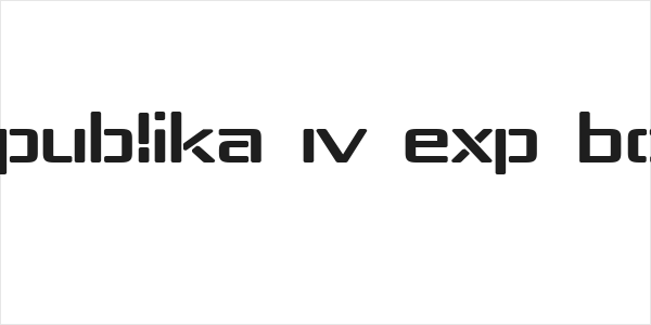 Republika IV Exp Bold Logo