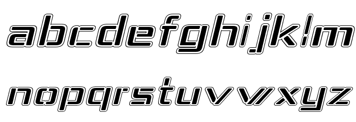 Republika IV Exp - College Italic Font LOWERCASE