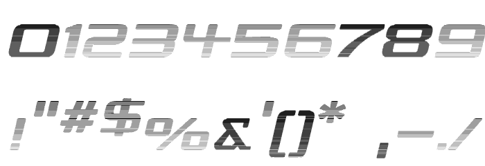 Republika IV Exp - Haze Italic Font OTHER CHARS