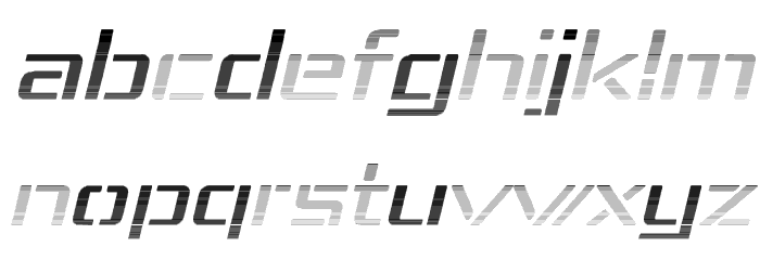 Republika IV Exp - Haze Italic Font LOWERCASE