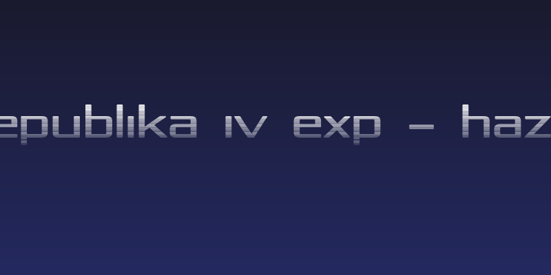 Republika IV Exp - Haze Social Header