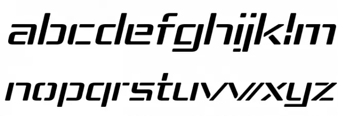 Republika IV Exp Italic Font LOWERCASE