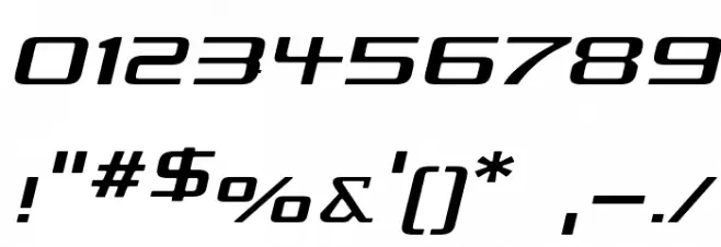 Republika IV Exp - Light Italic Font OTHER CHARS