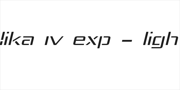 Republika IV Exp - Light Italic Logo