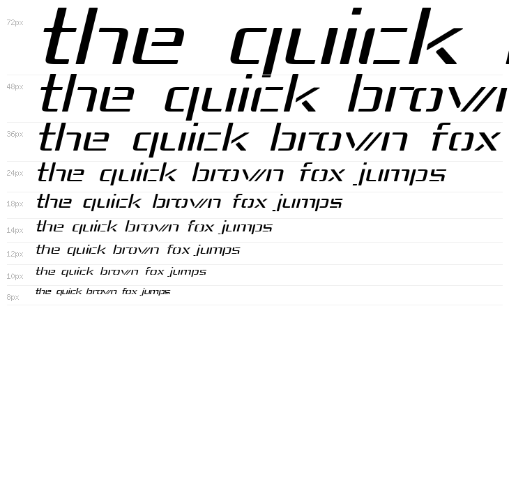 Republika IV Exp - Light Italic Waterfall