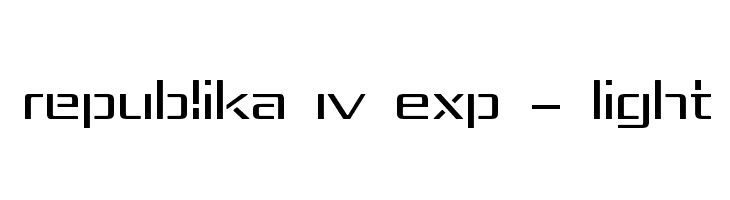 Republika IV Exp - Light  baixar fontes gratis
