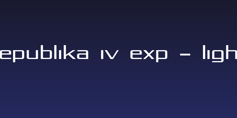 Republika IV Exp - Light Social Header