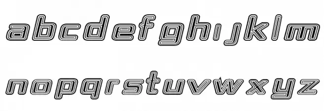 Republika IV Exp - Maze Italic Polices MAJUSCULES