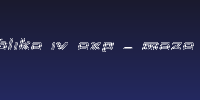 Republika IV Exp - Maze Italic Social Header