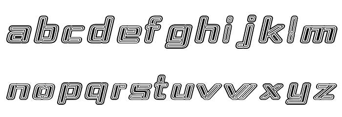 Republika IV Exp - Maze Italic Font LOWERCASE