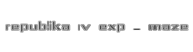 Republika IV Exp - Maze Font