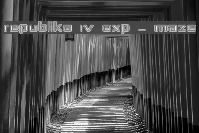 Republika IV Exp - Maze Font examples