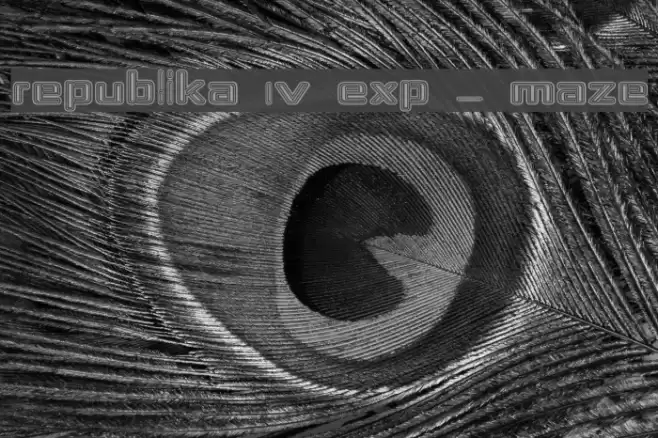 Republika IV Exp - Maze Font examples