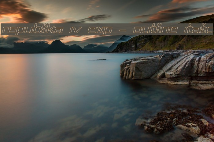 Republika IV Exp - Outline Italic Example 3