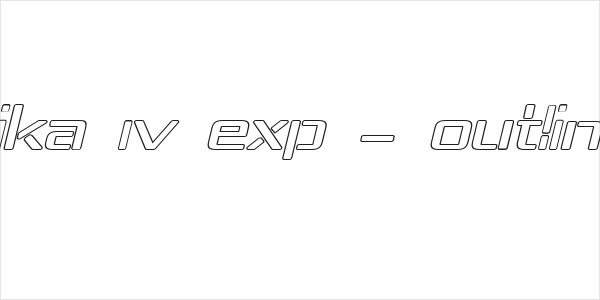 Republika IV Exp - Outline Italic Logo