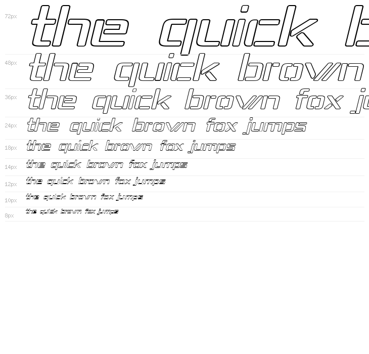 Republika IV Exp - Outline Italic Waterfall