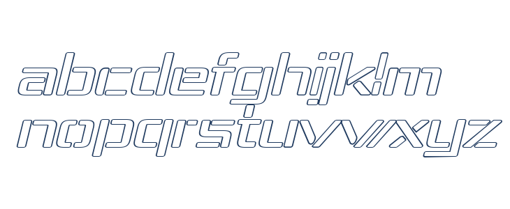 Republika IV Exp - Outline Italic Lowercase