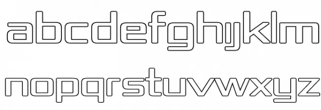 Republika IV Exp - Outline フォント 大文字