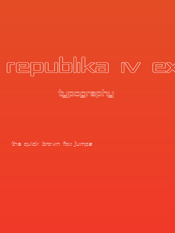 Republika IV Exp - Outline Poster