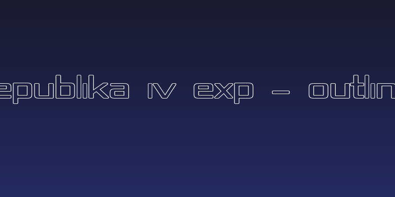 Republika IV Exp - Outline Social Header