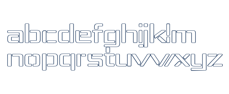 Republika IV Exp - Outline Lowercase