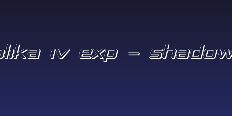 Republika IV Exp - Shadow Italic Social Header