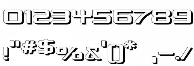 Republika IV Exp - Shadow Font OTHER CHARS