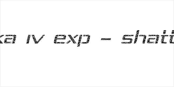 Republika IV Exp - Shatter Italic Logo