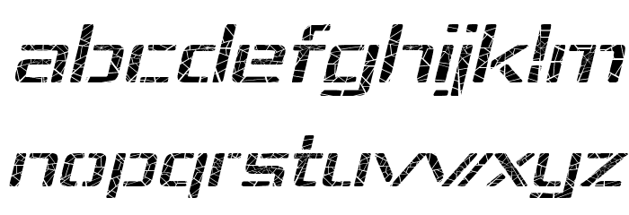 Republika IV Exp - Shatter Italic Font Litere mici
